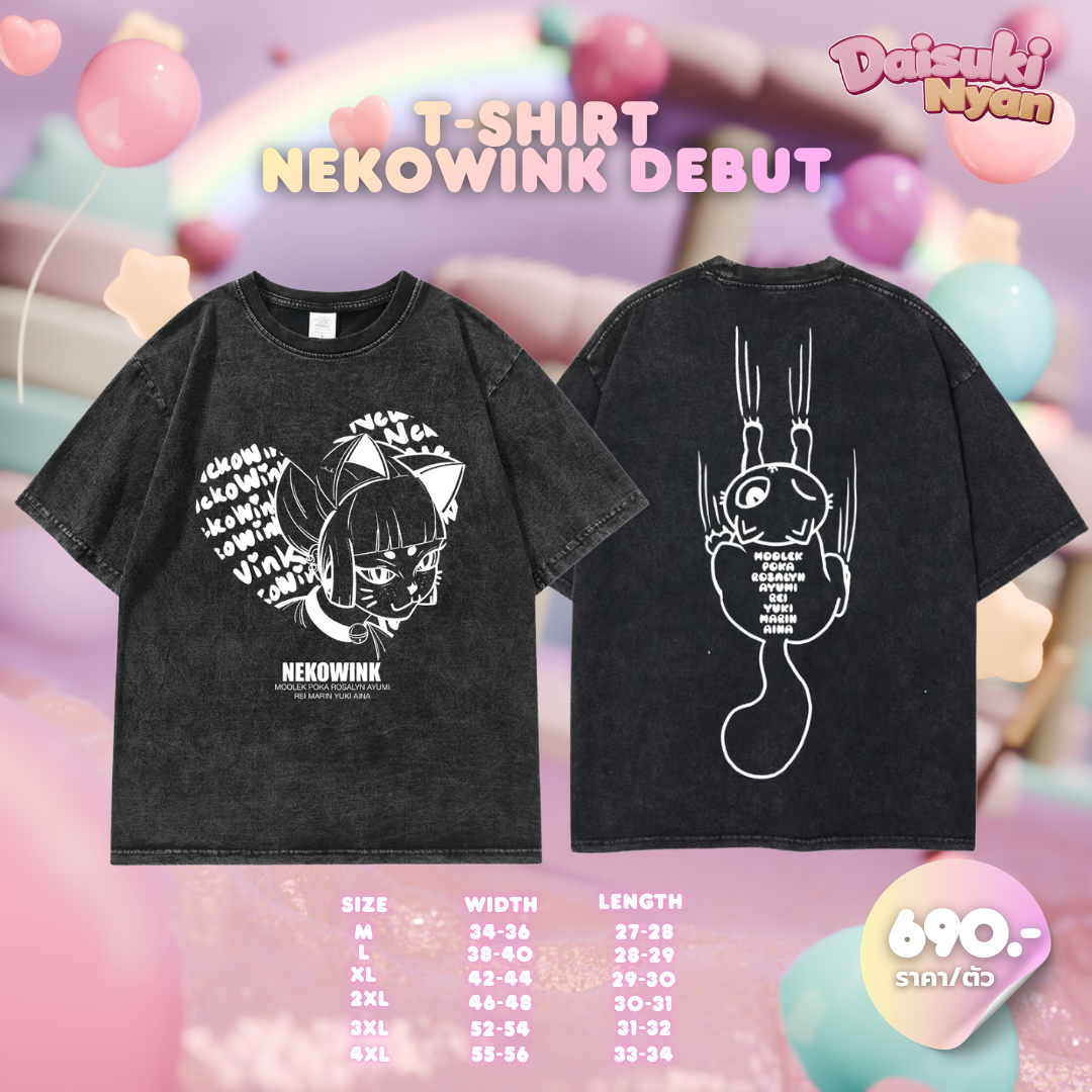 (Pre-Order) T-Shirt NekoWink Debut